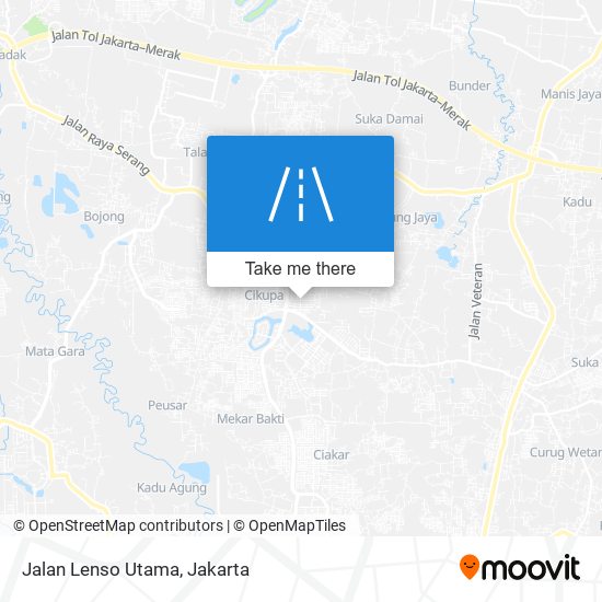 Jalan Lenso Utama map