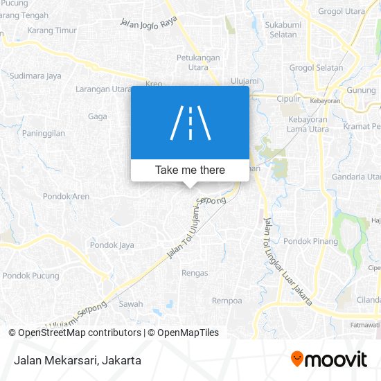 Jalan Mekarsari map