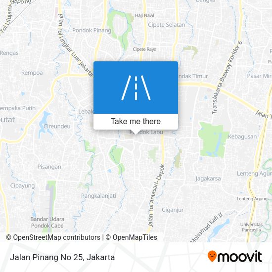 Jalan Pinang No 25 map