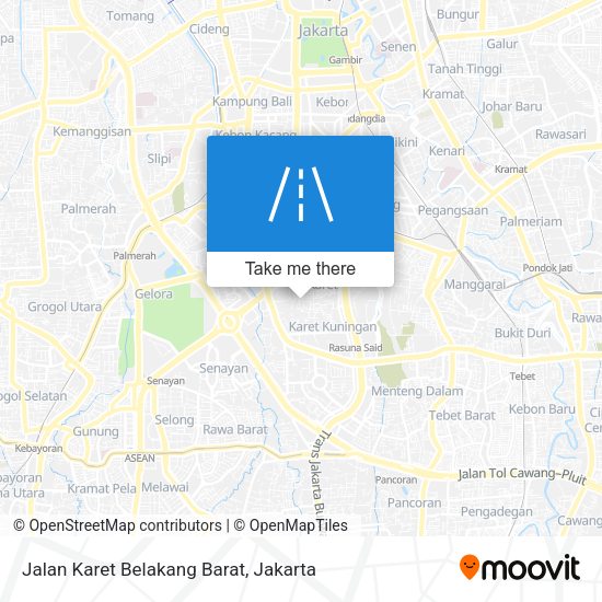 Jalan Karet Belakang Barat map