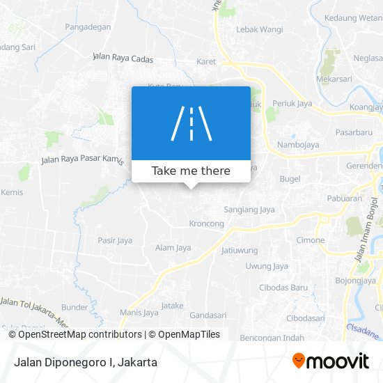 Jalan Diponegoro I map