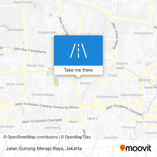 Jalan Gunung Merapi Raya map