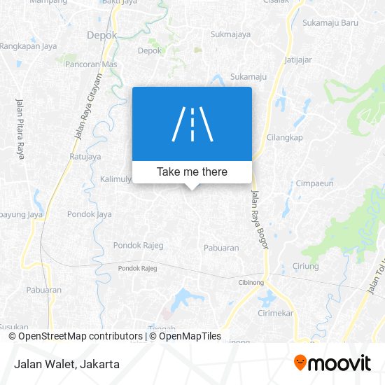 Jalan Walet map