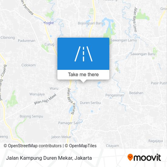 Jalan Kampung Duren Mekar map