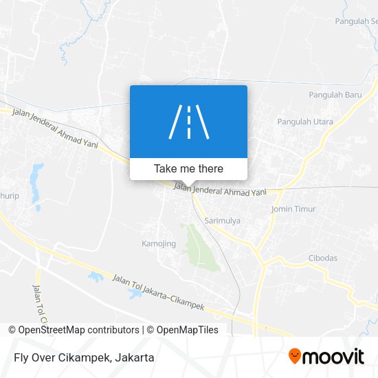 Fly Over Cikampek map