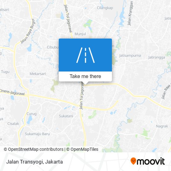 Jalan Transyogi map