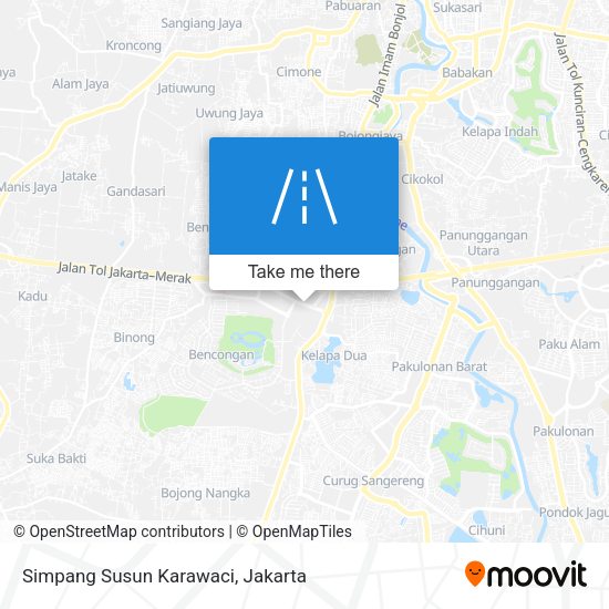 Simpang Susun Karawaci map