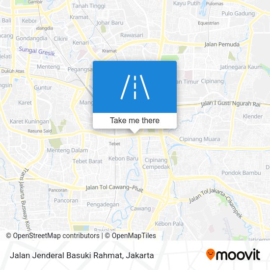 Jalan Jenderal Basuki Rahmat map
