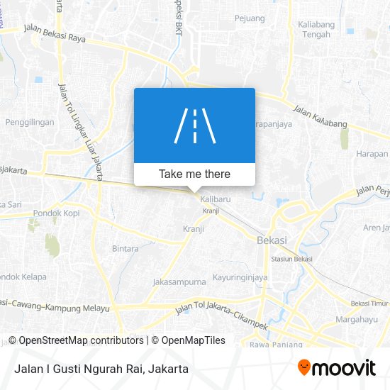 Jalan I Gusti Ngurah Rai map