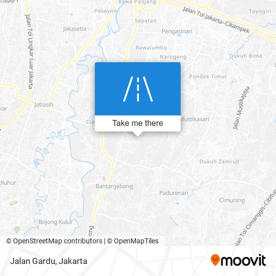 Jalan Gardu map