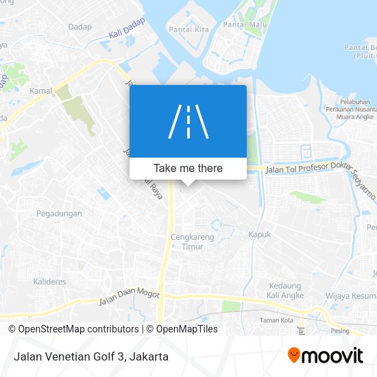 Jalan Venetian Golf 3 map