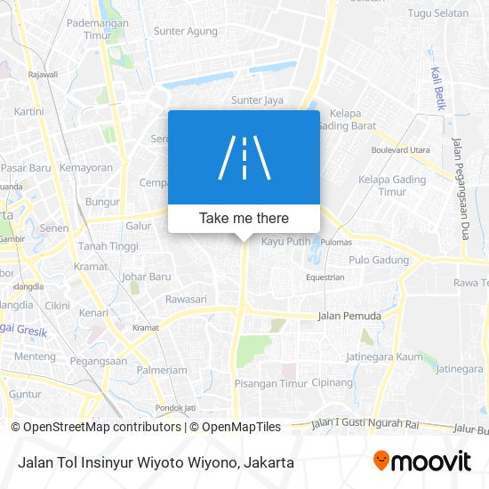 Jalan Tol Insinyur Wiyoto Wiyono map