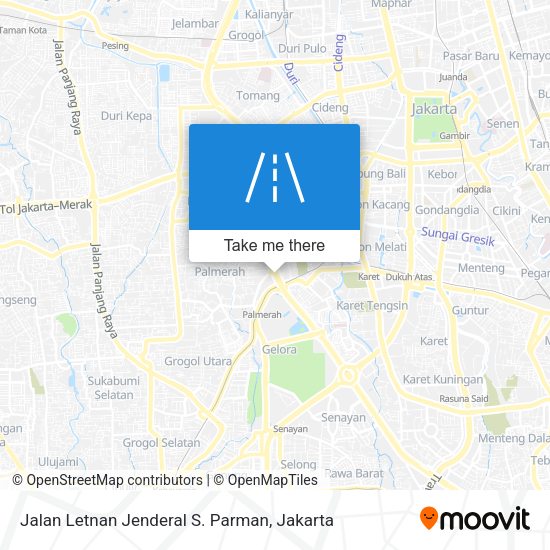 Jalan Letnan Jenderal S. Parman map