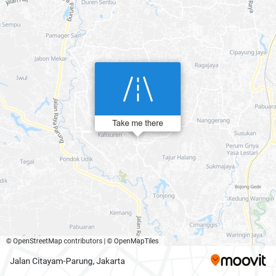 Jalan Citayam-Parung map
