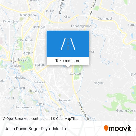 Jalan Danau Bogor Raya map