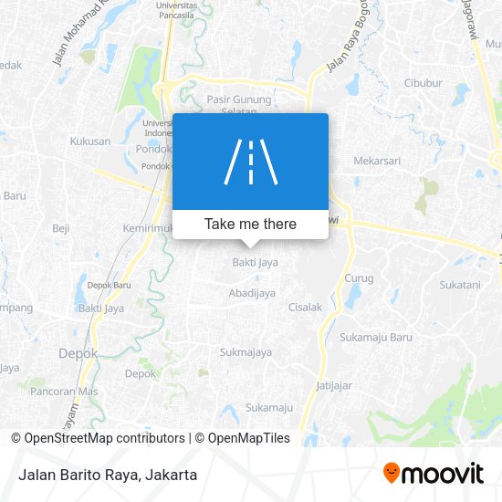 Jalan Barito Raya map