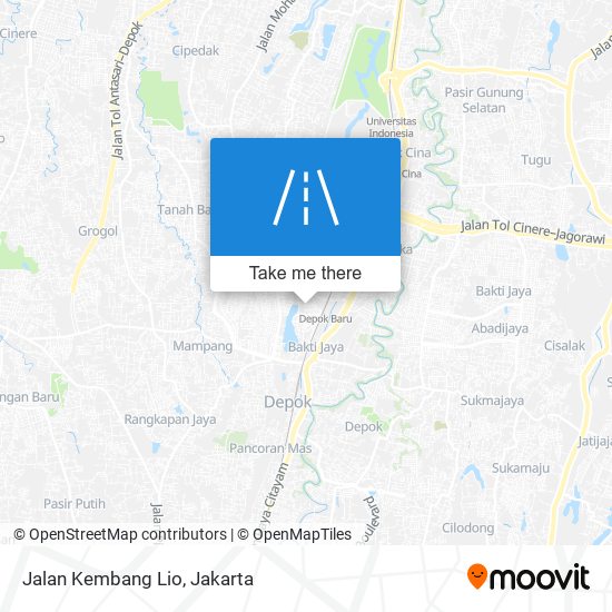 Jalan Kembang Lio map