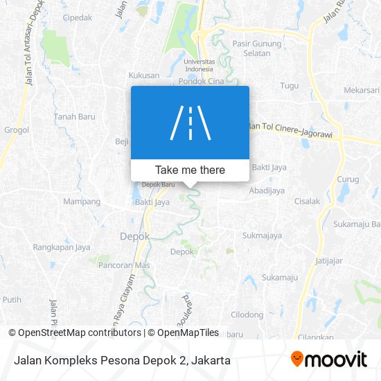 Jalan Kompleks Pesona Depok 2 map