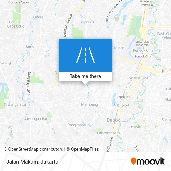 Jalan Makam map