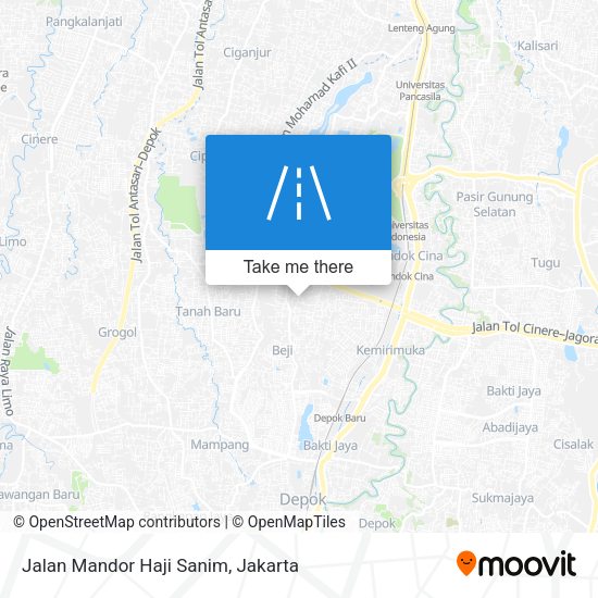 Jalan Mandor Haji Sanim map