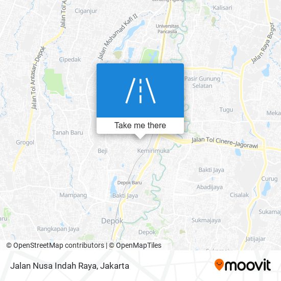 Jalan Nusa Indah Raya map