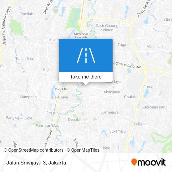 Jalan Sriwijaya 3 map