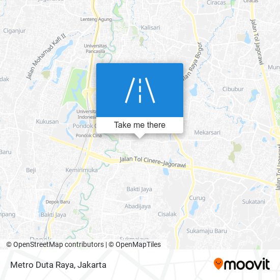Metro Duta Raya map