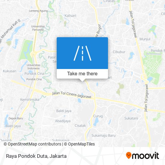 Raya Pondok Duta map