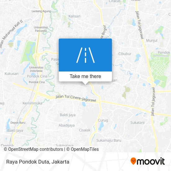 Raya Pondok Duta map