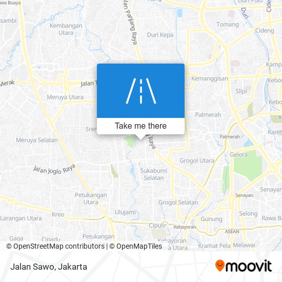 Jalan Sawo map