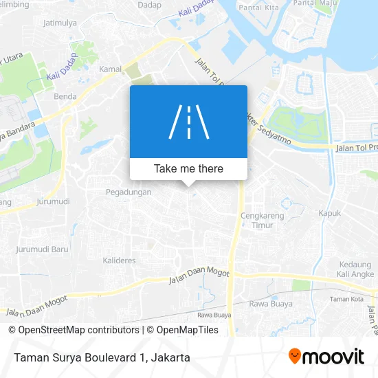 Taman Surya Boulevard 1 map