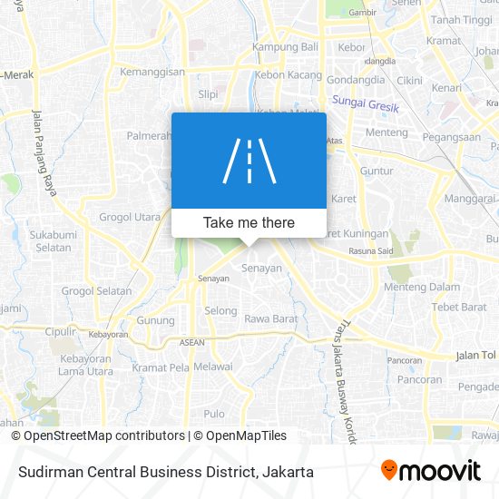Sudirman Central Business District map