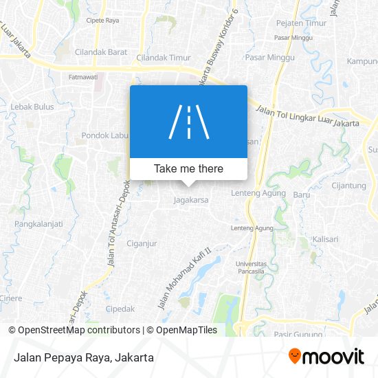 Jalan Pepaya Raya map