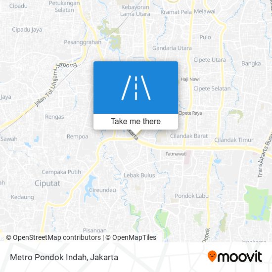 Metro Pondok Indah map