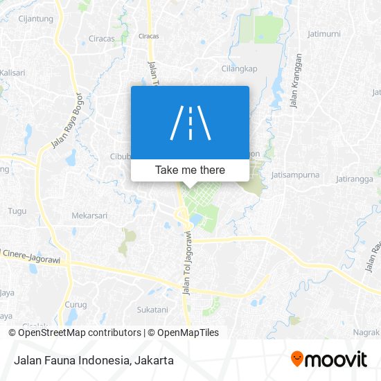 Jalan Fauna Indonesia map