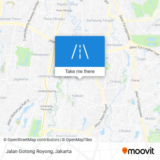 Jalan Gotong Royong map