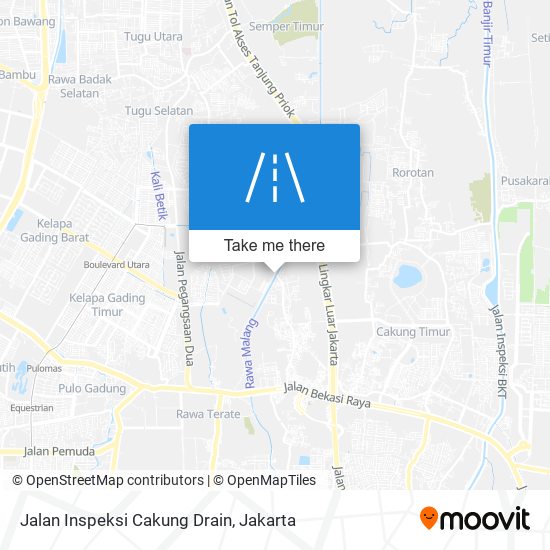 Jalan Inspeksi Cakung Drain map