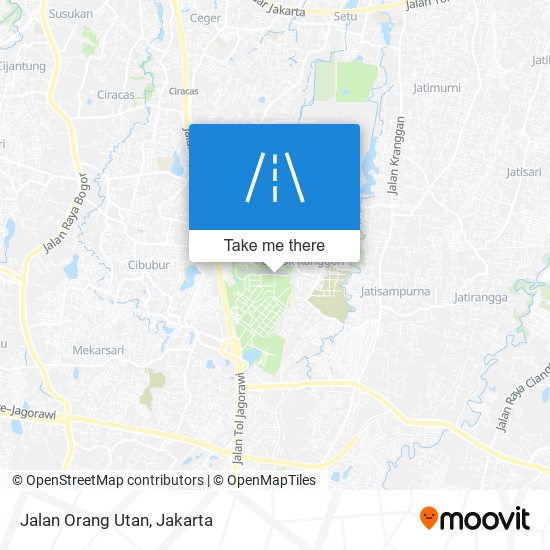 Jalan Orang Utan map