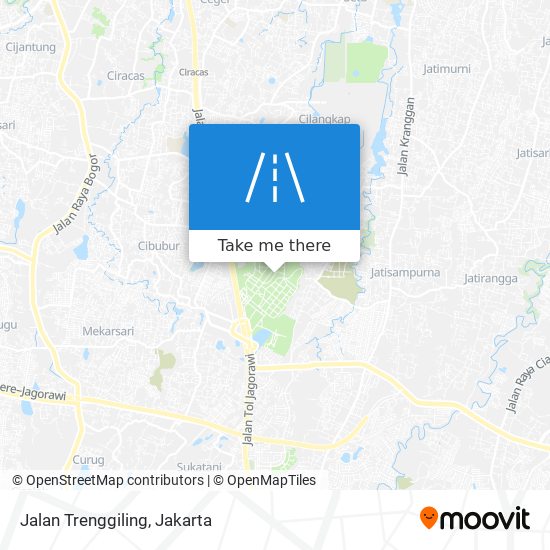 Jalan Trenggiling map