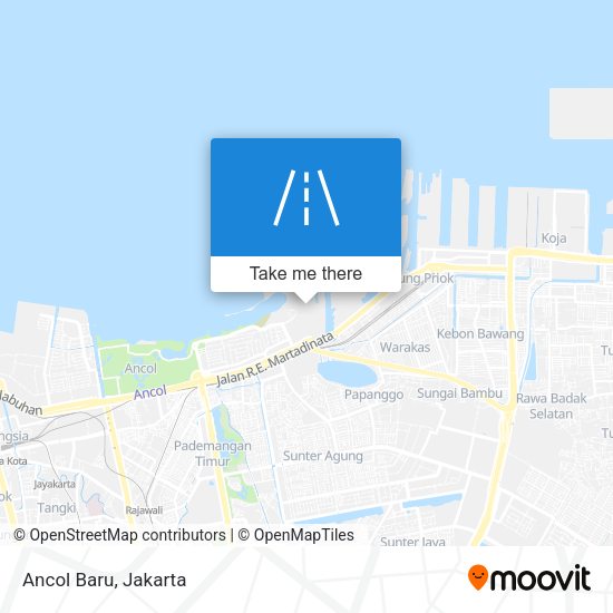 Ancol Baru map