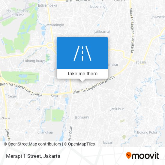 Merapi 1 Street map