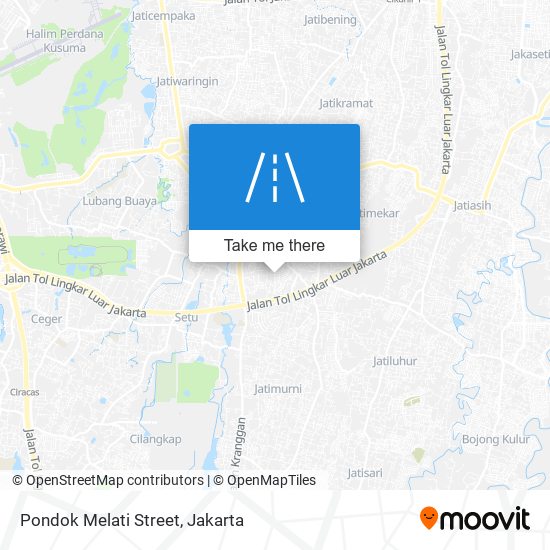 Pondok Melati Street map