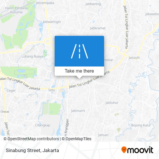 Sinabung Street map