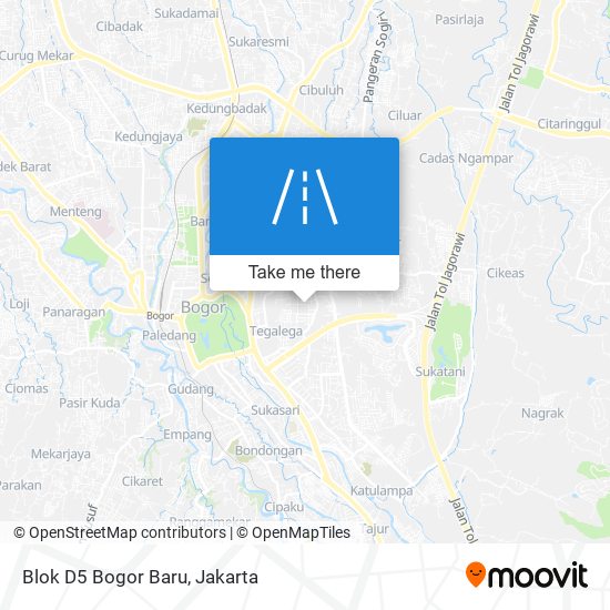 Blok D5 Bogor Baru map