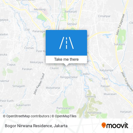 Bogor Nirwana Residence map