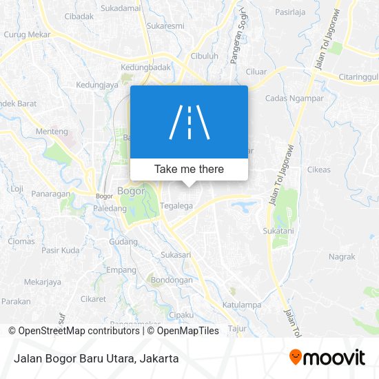 Jalan Bogor Baru Utara map