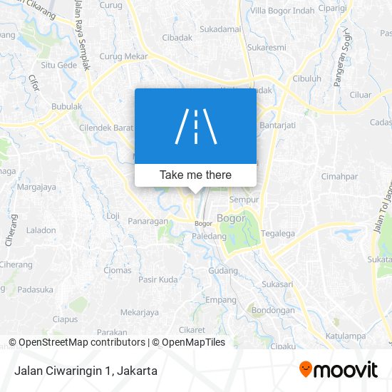 Jalan Ciwaringin 1 map