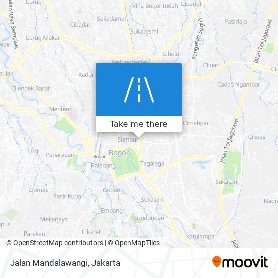 Jalan Mandalawangi map