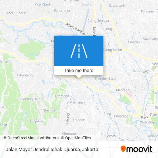 Jalan Mayor Jendral Ishak Djuarsa map