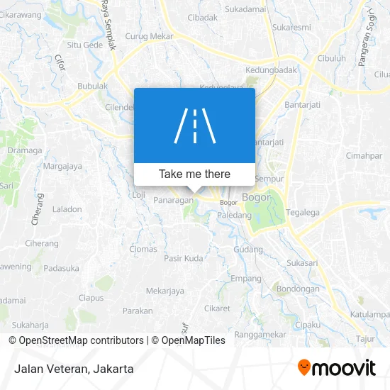 Jalan Veteran map